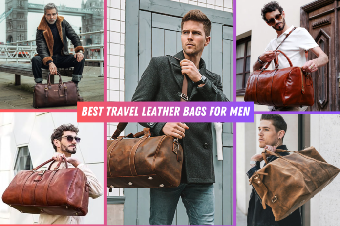 leather travel bags for men