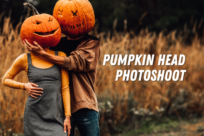 pumpkin head photoshoot